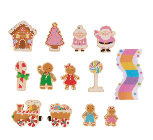 Wood Toy Set, Gingerbread - Magpies Paducah