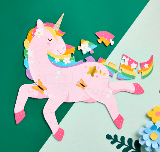 Jumbo Unicorn Shaped Puzzle - Magpies Paducah