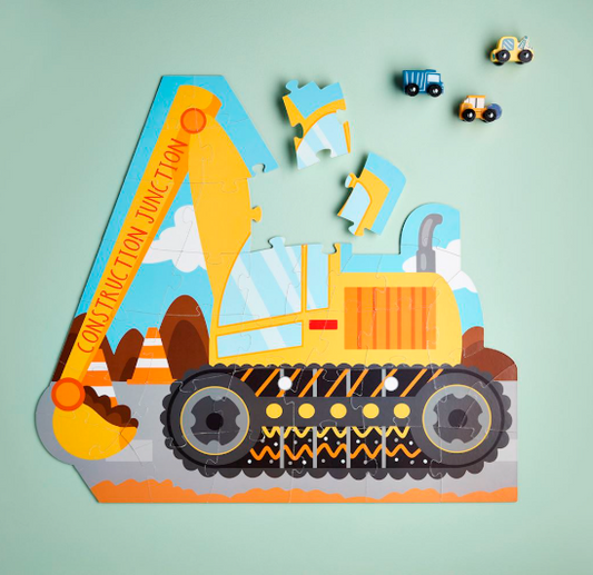 Jumbo Excavator Shaped Puzzle - Magpies Paducah
