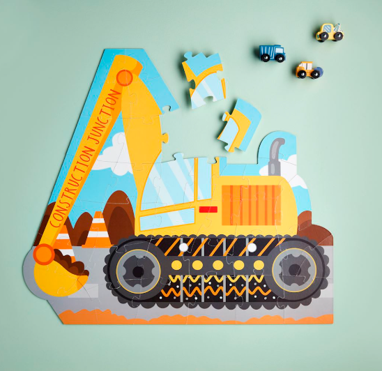 Jumbo Excavator Shaped Puzzle - Magpies Paducah