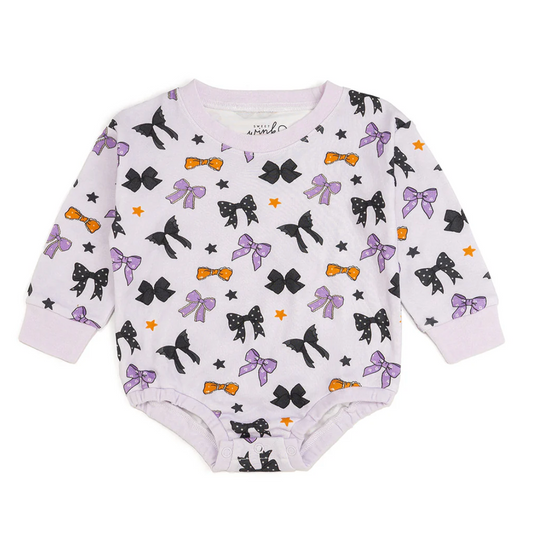 Spooky Lavender Bows Halloween Bubble - Magpies Paducah