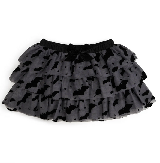 Bow Tiered Tutu, Flocked Bats - Magpies Paducah
