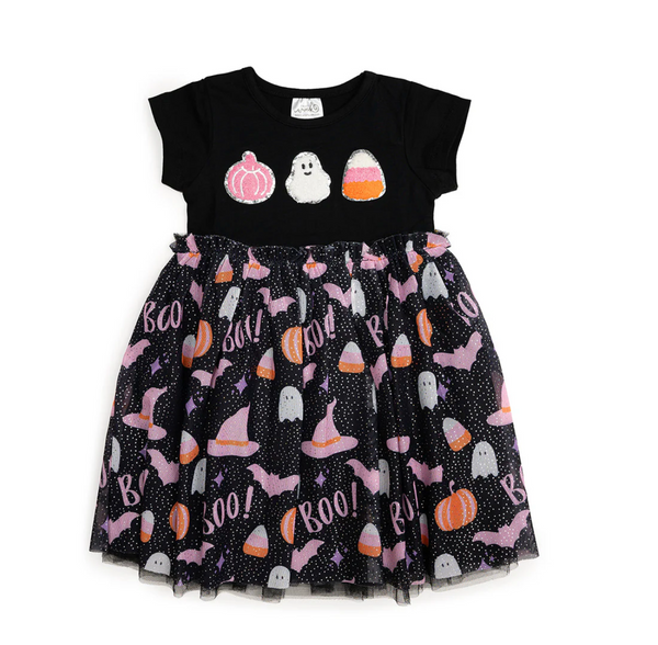 Boo! Halloween Tulle Dress