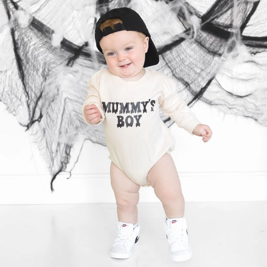 Mummy's Boy Long Sleeve Romper - Magpies Paducah