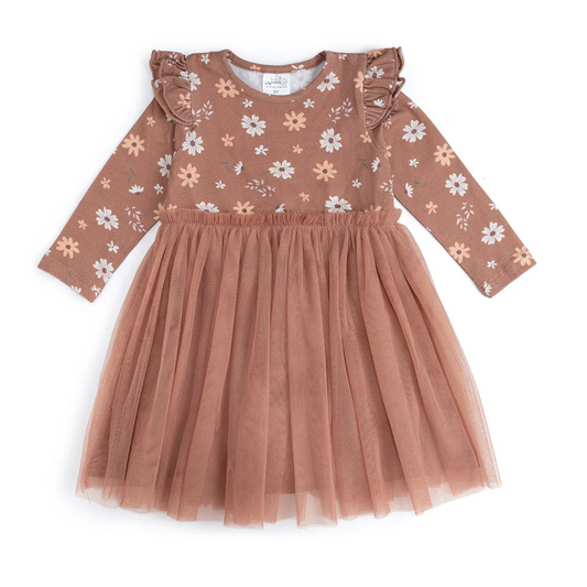 Ditsy Fall Floral Tutu Dress - Magpies Paducah