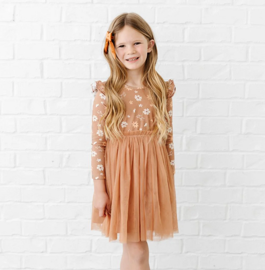 Ditsy Fall Floral Tutu Dress - Magpies Paducah