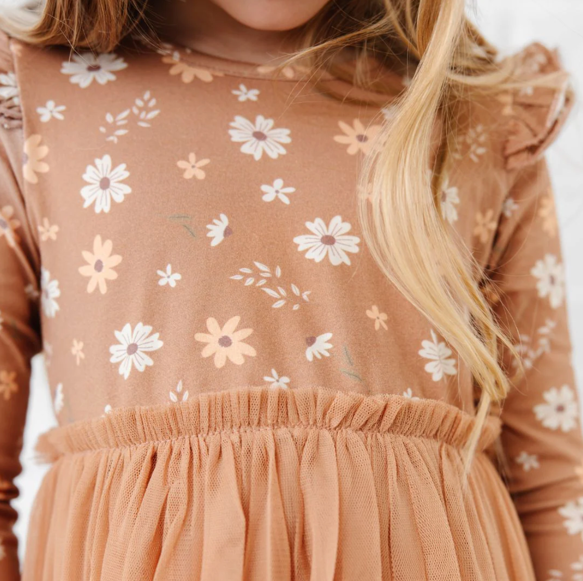 Ditsy Fall Floral Tutu Dress - Magpies Paducah