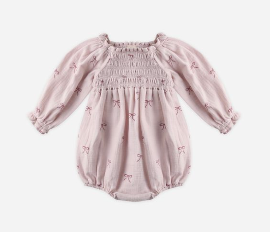Eden Romper, Bows - Magpies Paducah