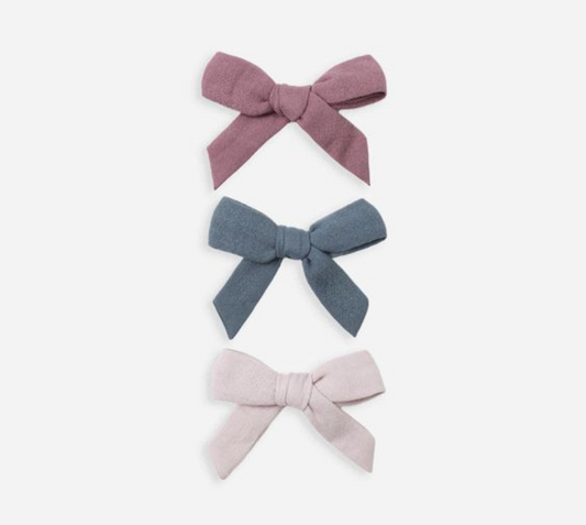 Bow Clip Set of 3 | Mulbery, Ocean, Lilac - Magpies Paducah