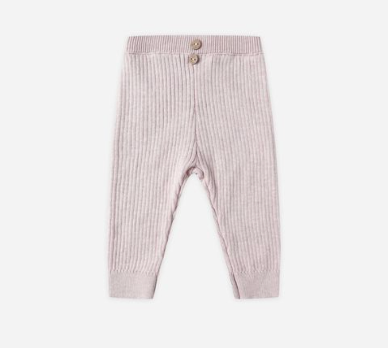 Rib Knit Peplum Legging, Lilac - Magpies Paducah