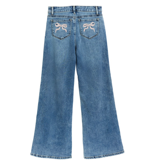 Back Pocket Bow Wide Leg - Magpies Paducah