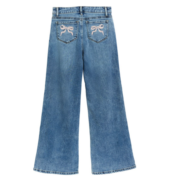 Back Pocket Bow Wide Leg - Magpies Paducah