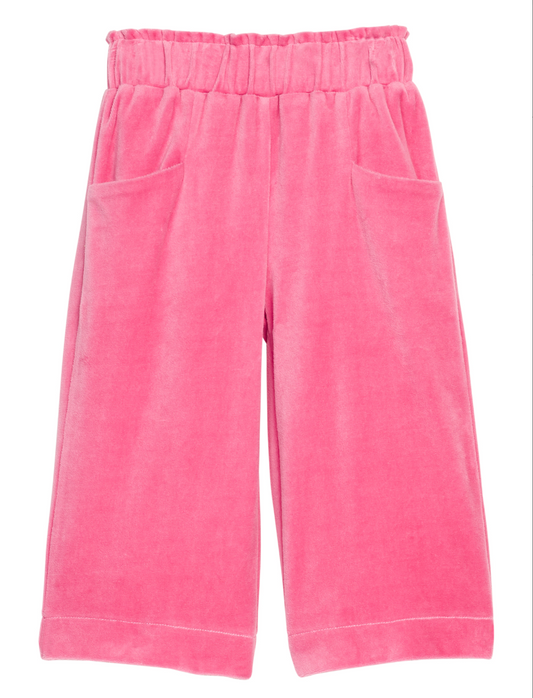 Cropped Palazzo Pants, Tulip Velour