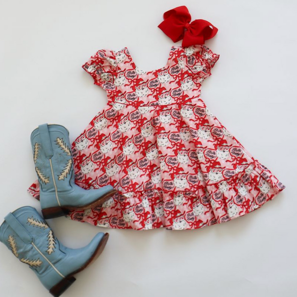 Leighton Dress, Ho Ho Howdy - Magpies Paducah