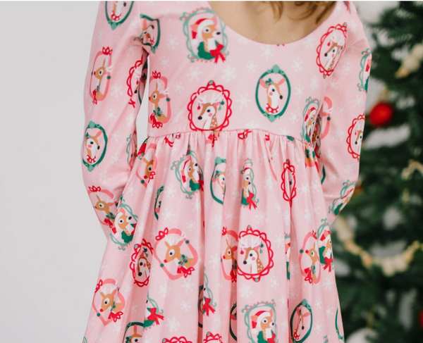 Gwendolyn Dress, Reindeer - Magpies Paducah