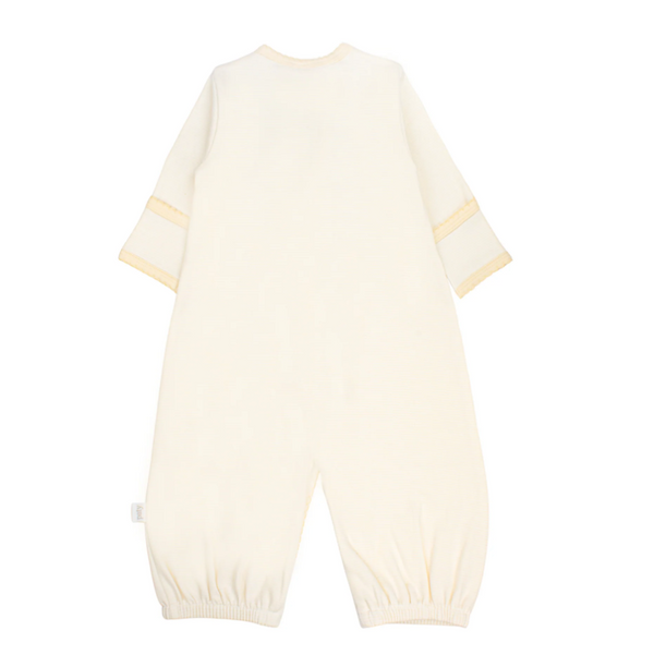 Organic Converter Gown, Oatmeal Stripe