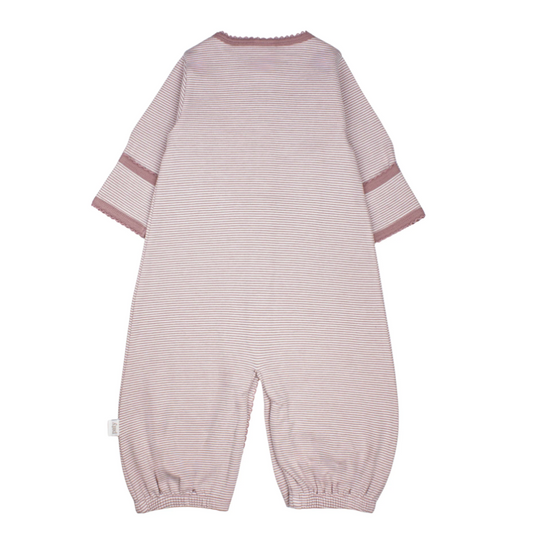 Organic Converter Gown, Mauve Stripe