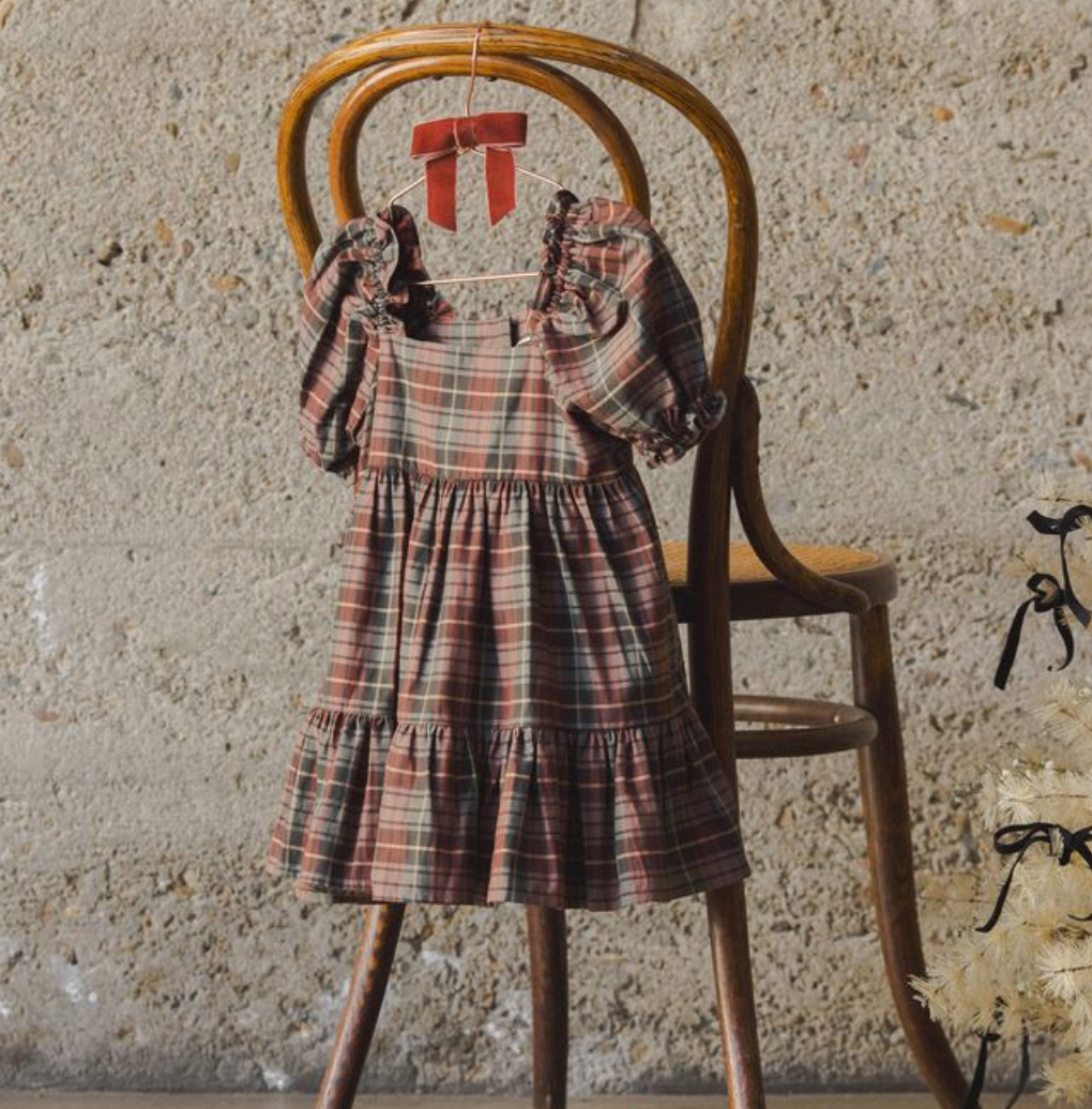 Louella Dress, Winter Tartan
