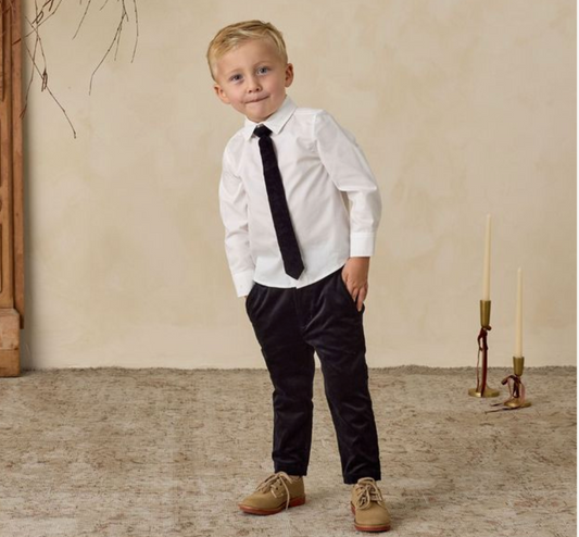 Harrison Button Down, White Poplin