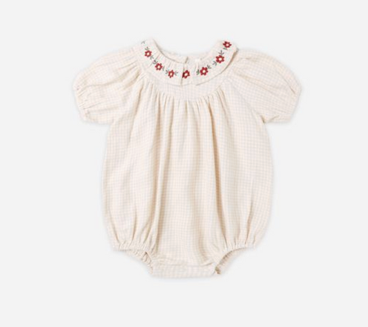 Lula Romper, Petal Gingham - Magpies Paducah
