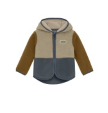 Baby Teddy Fleece Jacket, Stormy Weather - Magpies Paducah