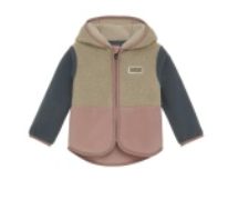 Baby Teddy Fleece Jacket, Woodrose
