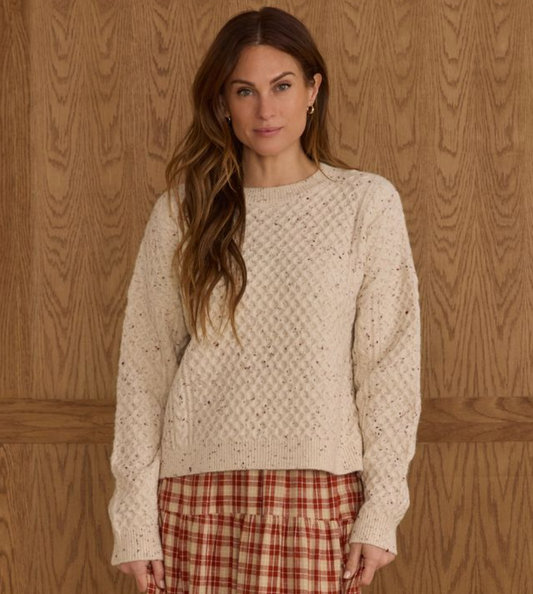 Women's Carolina Sweater, Natural Speckled