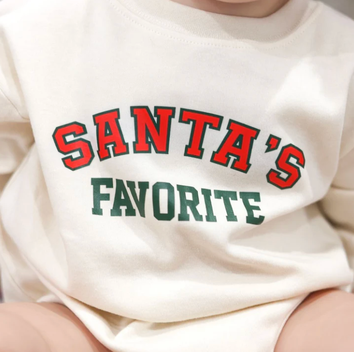 Santa's Favorite Long Sleeve Romper - Magpies Paducah