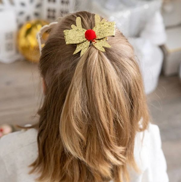 Reindeer Glitter Bow - Magpies Paducah