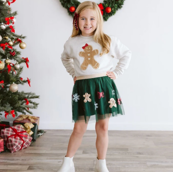 Gingerbread Patch Christmas Sweatshirt - Magpies Paducah