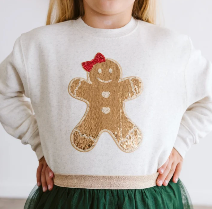 Gingerbread Patch Christmas Sweatshirt - Magpies Paducah