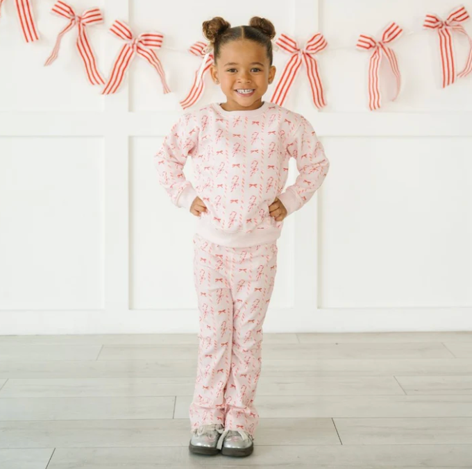 Candy Cane Lane Flare Legging - Magpies Paducah