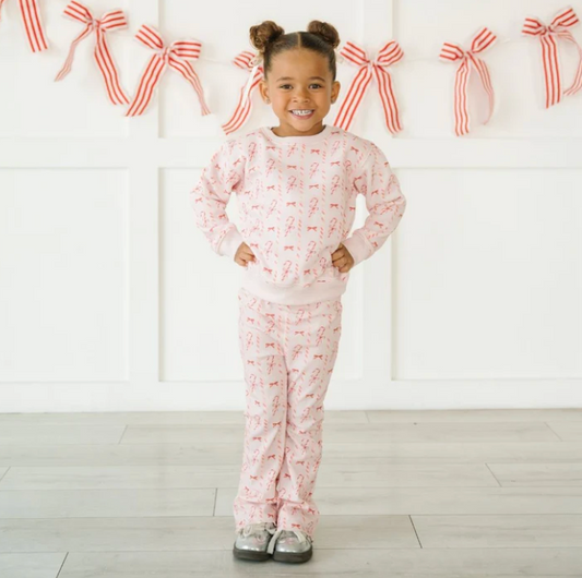 Candy Cane Lane Flare Legging - Magpies Paducah