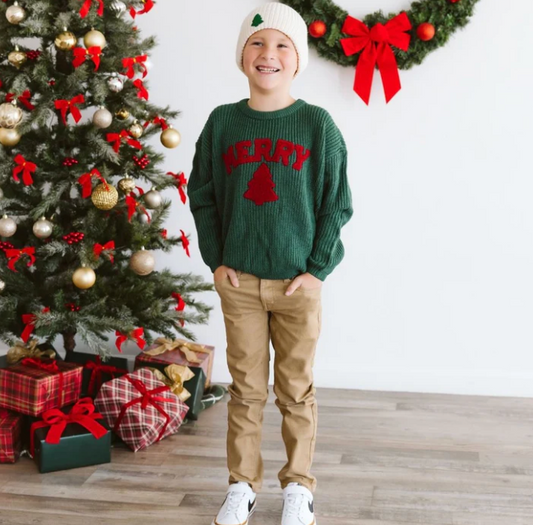 MERRY Patch Sweater - Magpies Paducah