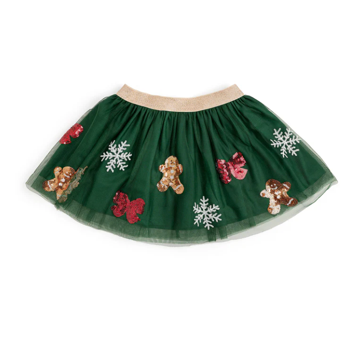 Gingerbread Joy Sequin Tutu - Magpies Paducah