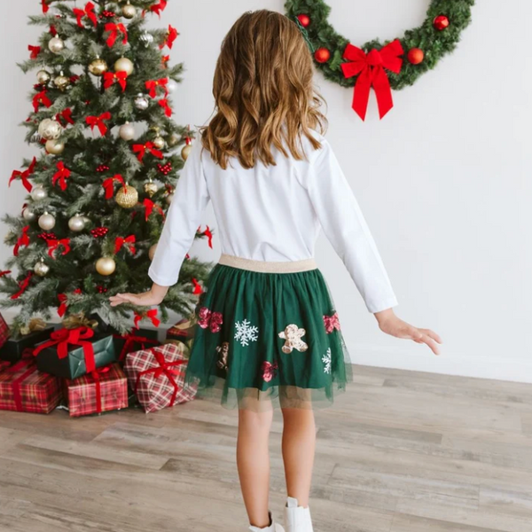 Gingerbread Joy Sequin Tutu - Magpies Paducah