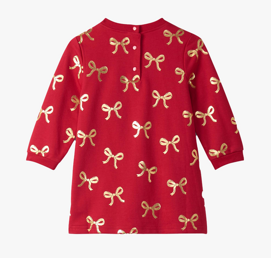 Bow Foil Red Dress - Magpies Paducah