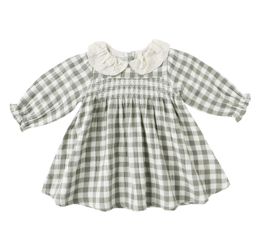 Callie Dress, Forest Check