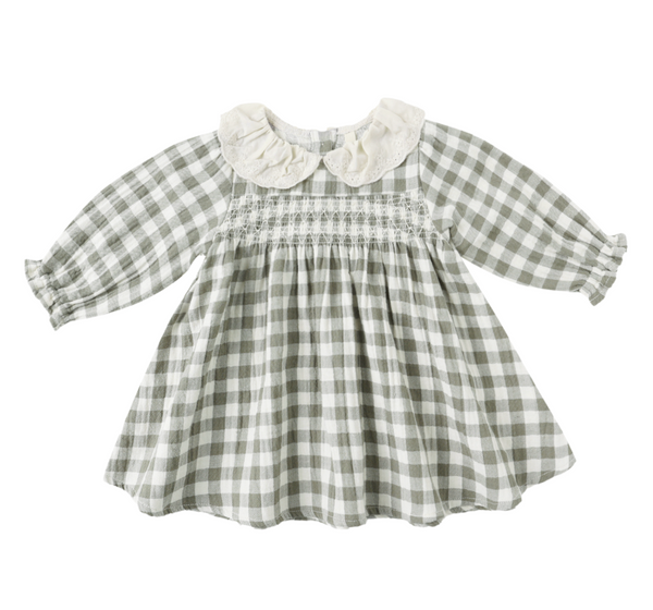 Callie Dress, Forest Check