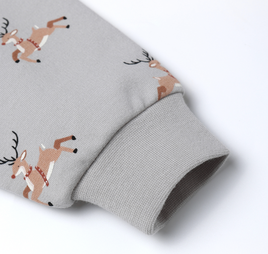 Relaxed Fleece Sweatshirt, Reindeer