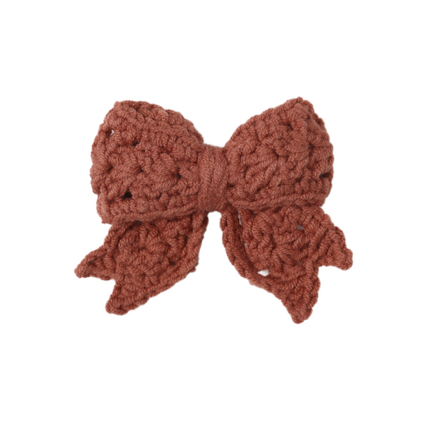 Crochet Bow, Cranberry