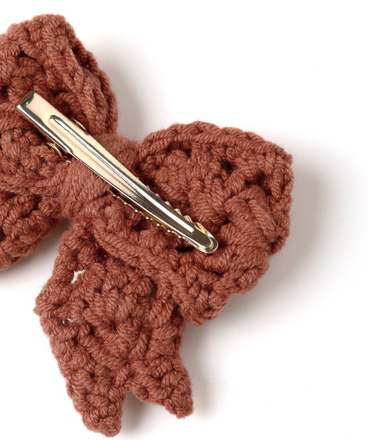 Crochet Bow, Cranberry - Magpies Paducah