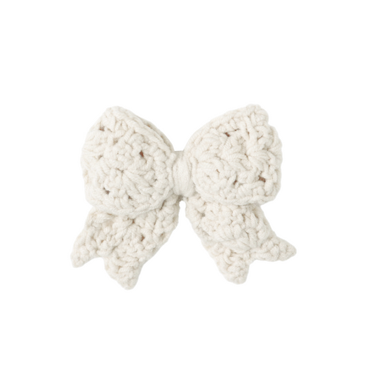 Crochet Bow, Natural