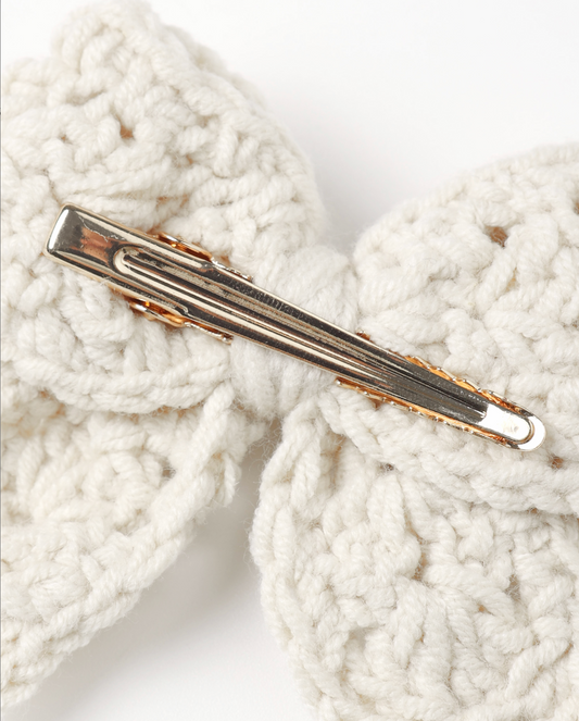 Crochet Bow, Natural