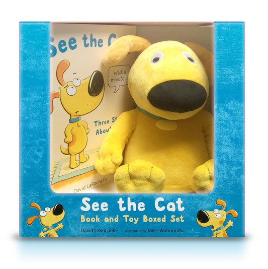 See the Cat Book + Toy Set