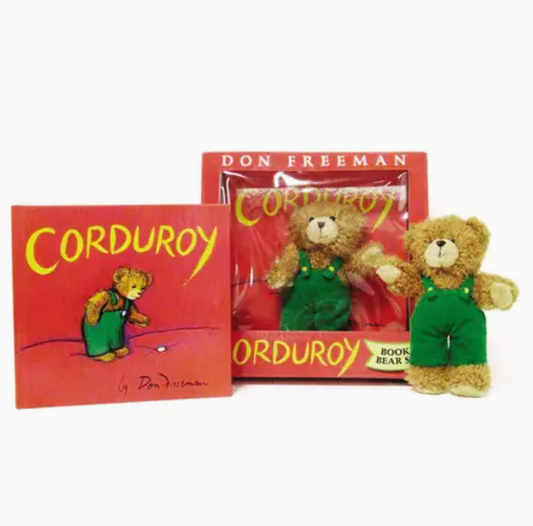 Corduroy Book + Bear Set