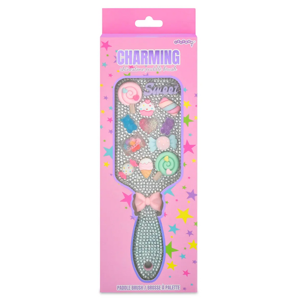 Charming Rhinestone Paddle Brush - Magpies Paducah