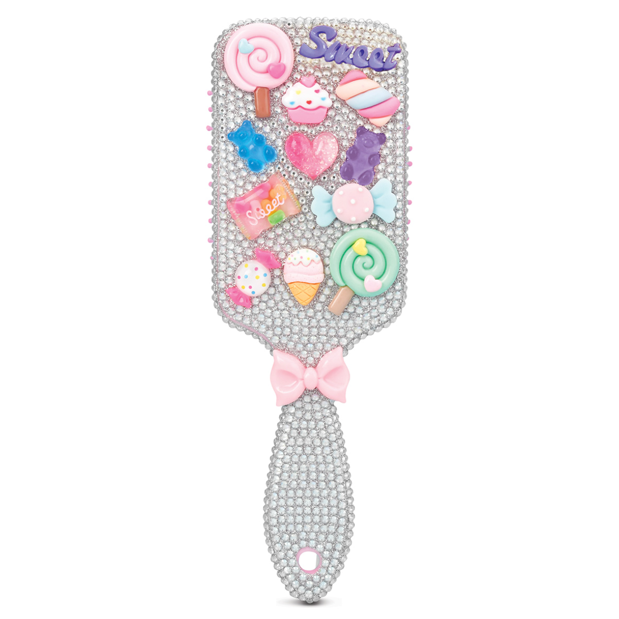 Charming Rhinestone Paddle Brush - Magpies Paducah