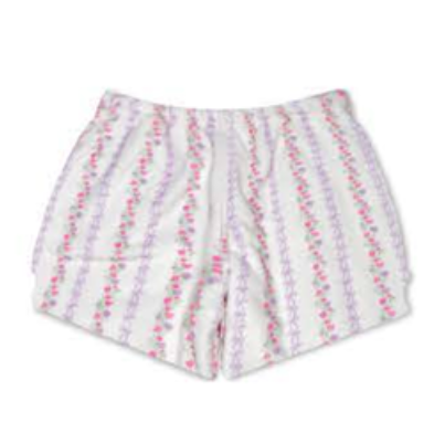 Sweetheart Vine Plush Shorts - Magpies Paducah