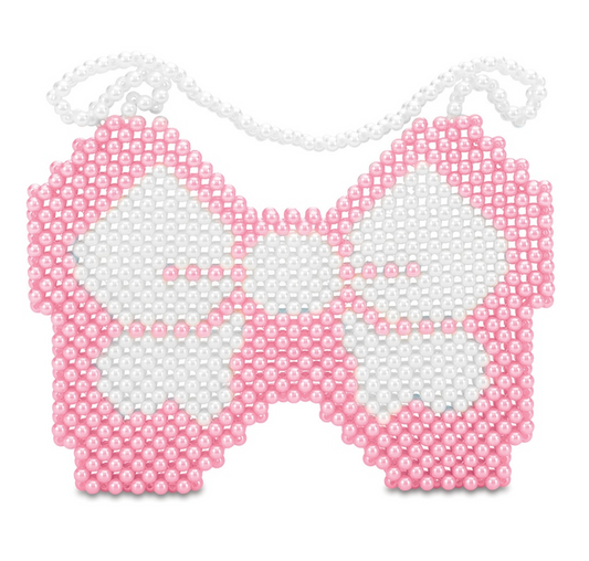 Bow Beaded Crossbody Purse